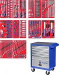 Набор инструментов "ЛИДЕР" в синей тележке, 270 предметов, МАСТАК, 52-270B